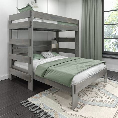 twin over queen l shaped bunk bed|twin over queen with trundle.